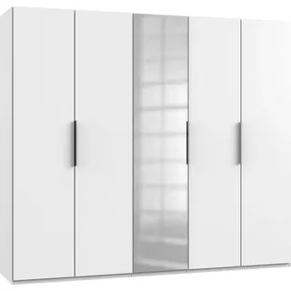 Level 250 x 216 x 58 cm weiß mit Spiegeltüren