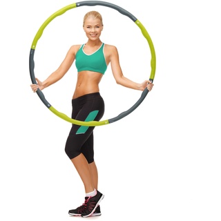 Ocean 5 Crazy Hoop Light Hula Hoop Reifen | 1,2 kg Hula Hoop Reifen Erwachsene mit Schaumstoff | Bauchtrainer zum Abnehmen | Hula Hoop mit Gewicht | Fitness Hula Hoop Reifen