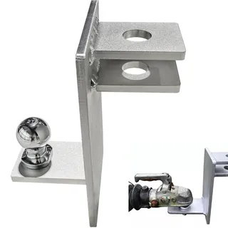 Sorlpv Kugelkopf Anhängerkupplung, Ø50mm Zugmaul Kugelkopf Rangierhilfe mit 3500kg Zugkraft, Q235 Stahl Rostfrei, Anhänger Kombikupplung Rangierhilfe für PKW, LKWs, Traktoren & Landwirtschaft