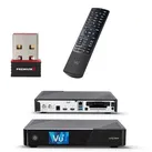 VU+ UNO 4K Satellit Receiver DVB-S2 Linux UHD 2160p HbbTV H.265 mit PremiumX Mini Wlan Wireless Stick bis zu 150 Mbit ́s