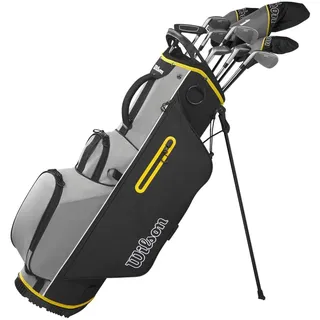 WILSON Herren Ultra HL Golfschläger Set Mit Stand Tasche Golf Komplettset Eisen Hölzer Driver Bag (Links/Standardlänge, Mit Stahlschaft)