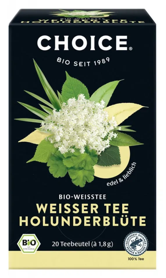 CHOICE - Weißer Tee Holunderblüte Bio Tee 36 g