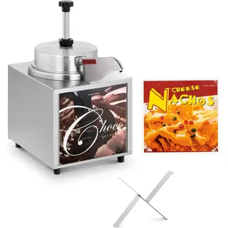 Royal Catering Saucenspender Edelstahl Soßen Spender Nachokäse Spender Schokoladenspender 4,5 l,