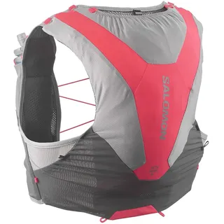 Salomon Adv Skin 5l Trinkweste - Castelrock / Alloy / Neon Flame - XL