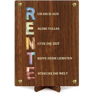 Geschenk Holz Abschiedskarte Ruhestand Geldgeschenke Rente