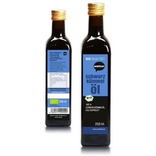 Wohltuer Bio Schwarzkümmel Öl 250 ml - Kaltgepresst (250ml Flasche)