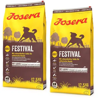 Josera Festival Hundetrockenfutter Sparpaket 2 x 12,5 Kilogramm