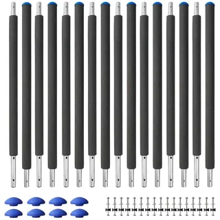 Baunsal® Trampolin Netzstangen 8 x Ø 25 x 1,0 mm x 205 cm (KN-SM-A) Trampolin Stangen Ersatz Trampolin Ersatzteile Stangen Trampolin Ersatzteil für Trampolin Netzpfosten Trampolin Netzstange