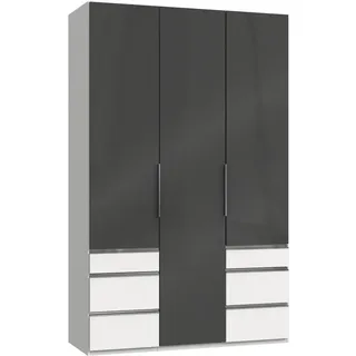 Level 150 x 236 x 58 cm weiß/Grauglas