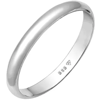 Elli PREMIUM - Basic Bandring Hochzeit Trauring 585 Weißgold Ringe Damen (329.99 € / )