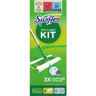 Swiffer Bodenwischer und Bodentücher inkl. 8 Trockentücher und 3 Feuchte Bodentücher