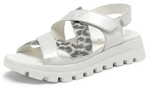Plateau-Sandale Nele Waldläufer silber, 39