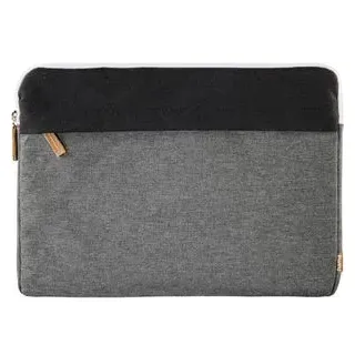 Hama Florenz 13.3 Zoll Notebooktasche Sleeve für Universal Polyester, Schwarz/Grau
