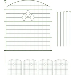 Teichzaun Zaun Gartenzaun Beeteinfassung Hundezaun Gartenzaunelement 5er Set
