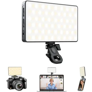 Selfie-Licht Ringlicht für Handy: 90 LED wiederaufladbare iPhone-Beleuchtung, Ringlicht für Kamerabilder, Make-up-Fotos, Videokonferenzen, Laptop-Gebrauch, Zoom-Meetings, TikTok, Vlog-Fotografie