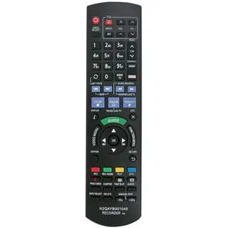 VINABTY N2QAYB001046 Remote Control Replacement fit for Panasonic Netflix DVD Recorder DMR-BST750EG DMR-BST755EG DMR-BST850EG DMR-BCT855EG DMR-BCT950EG DMR-BST855EG Replaces N2QAYB000758