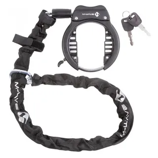 M-Wave Ringchain XL Schwarz Rahmenschloss mit Kette