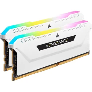 16GB (2x8GB) DDR4 3200 MHz, DDR4-RAM, DIMM RAM, Weiss