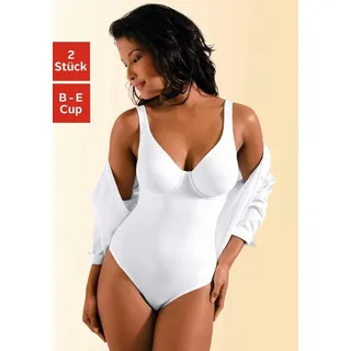 Nuance T-Shirt-Body (Packung, 2 Stück) mit Bügel, mit bodyforming Effekt, Shape wear Body, Shaping Body schwarz 85