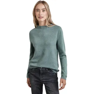 STREET ONE Pullover mit gerolltem Saum - Blau