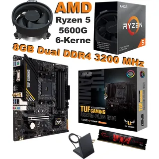 Bundle AMD Ryzen 5 5600G Aufrüstkit ASUS TUF Gaming A520M-Plus WIFI 8GB 3200MHz