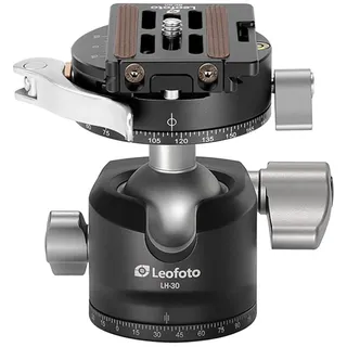 leofoto Stativ-Kugelkopf LH-30PCL, Dual-Panoramafunktion + Schnellwechselplatte NP-60