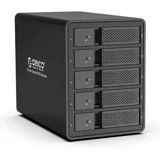 ORICO Festplatten Dockingstation, Externe USB 3.0 zu SATA Revision 3.0 Externes HDD Gehäuse für 3,5 Zoll HDD/SSD Festplatten,Unterstützt RAID 0/1/5/10, Max 80TB(9558RU3)