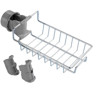 WENKO Maximex Duschablage Edelstahl, montierbar ohne bohren an die Duschstange, 23 x 7 x 10,5 cm