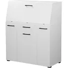 Sekretär OTTO HOME "Moid, Home-Office-Schreibtisch", weiß, B:88,5cm H:106cm T:41,5cm, Sekretäre, Sekretär, viele Stauraummöglichkeiten, kompaktes & modernes Design, B. 88,5 cm