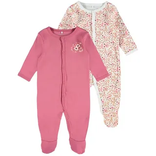 NAME IT W/f Rose Flower Pyjama 2 Einheiten Rose Wine 6 Monate