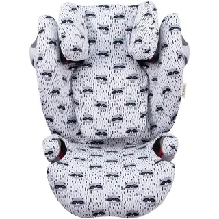 JYOKO Kids Bezug für Autositz Kompatibel mit Cybex Solution M und Pallas B - Fix (Raccoon)
