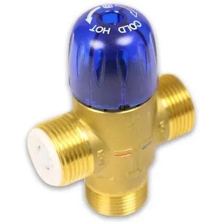 Thermostatisches Mischventil Brauchwasser 35°C-70°C, verschiedene Größen (Ausführung: 3/4'' ohne RV)
