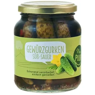 NurPuur Gewürzgurken süß-sauer bio 350g