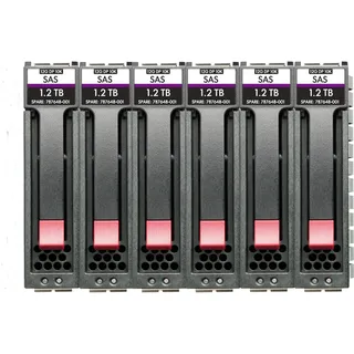 HP HPE Enterprise 10K, SFF M2, 3yr Wty, 6-pack Bundle (1.20 TB, - Hot-Swap - 2.5 inch,