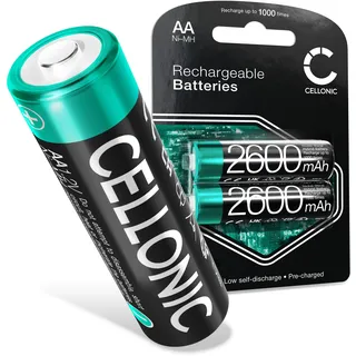 CELLONIC, Akku kompatibel mit Siemens Gigaset C620, C620A, C620H (2600mAh, 2X 1.2V) Ersatzakku 2X AA Mignon LR6