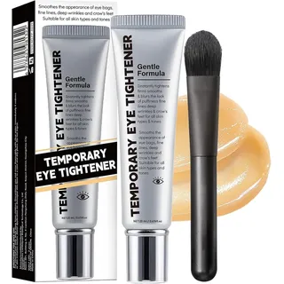 Temporary Eye Tightener,Instant Temporary Eye Tightener With Brush,Instant Eye Tightener Face Tightening Smoothing,Smoother Skin, Anti-Aging Under Eyes Serum, Easy-Wear Formula (1 Pcs)