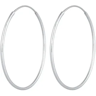 Elli Creolen Basic Klassisch Silber 925