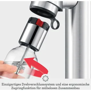 Sage the InFizz Fusion Wassersprudler Gebürstetes Edelstahlgrau