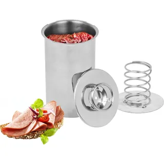 BROWIN Rostfreier Schinkenkocher Edelstahl | Schinkernpresse | Schinkenform Kochschinkenform für gesundes hausgemachtes Fleisch Presse