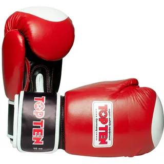 TOP TEN Boxhandschuhe „WAKO“ - 10 oz, rot