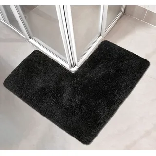 »Sanremo, Badvorleger, Badezimmer Teppich, sehr weich«, rutschhemmend beschichtet, fußbodenheizungsgeeignet-schnell trocknend, Badteppich, unifarben, rechteckig, rund & als 3-tlg. Set erhältlich