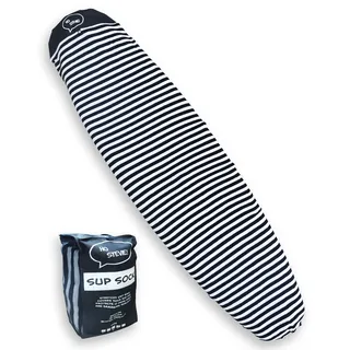 SUP-Sockenabdeckung – dehnbare Schutztasche für Stand-Up-Paddle-Boards [wählen Sie Größe und Farbe] (schwarz/weiß, 30,5 cm)