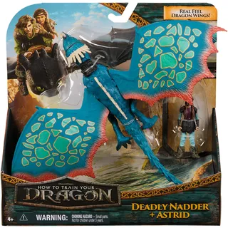 Spin Master Drachenzähmen leicht gemacht - Wikinger & Drachen Actionfiguren-Set, Sturmpfeil & Astrid