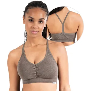 SMILODOX Sport BH Batik Scrunch Braun braun S