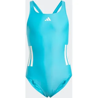 adidas 3-Streifen C-Back Kids Badeanzug Lucid Cyan / White 104    