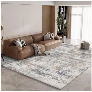 LuxusKollektion Designteppich Flauschiger Teppich Modern Wohnzimmer Schlafzimmer rutschfest 160x230 grau