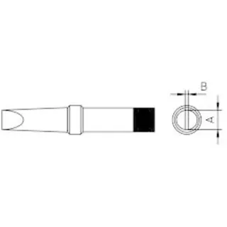 Weller 4PTH7-1 Lötspitze Spitzform Spitzen-Größe 0.8mm Inhalt 1St.