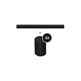 Sonos Entertainment Set - mit Arc Ultra und 3x Era 100 - Schwarz