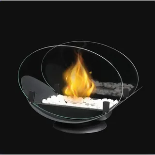 Olvy Tischkamin - Tischfeuer Komplettset - 32CM - inkl. Dekosteine - Bioethanol Kamin für Indoor & Outdoor