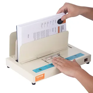 Vevor Thermobindegerät, Buchbindegerät mit 500 Blatt Kapazität, Thermo-Buchbinder 50 mm Bindestärke für A3 (kurze Kante)/A4/A5-Dokumente, mit optischer Infrarot-Erkennung